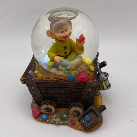 Disney Dopey Gem Mining Cart Mini Snow Globe - Picture 1 of 6